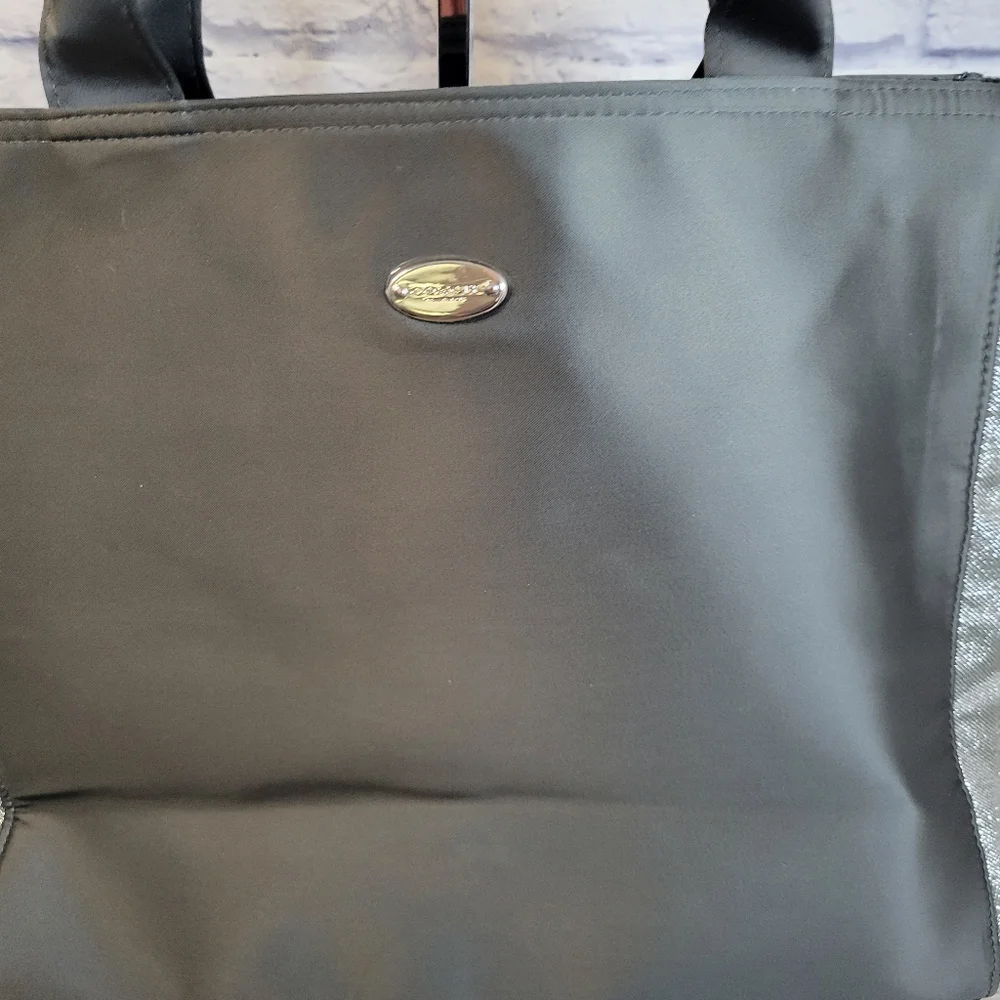 Coach Black and Glitter Tote Bag